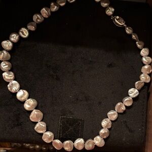 Elegant Gray Pearl Necklace